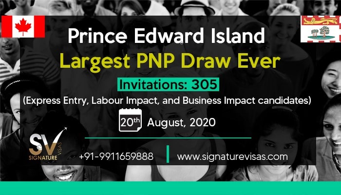 Prince Edward Island largest PNP Draw